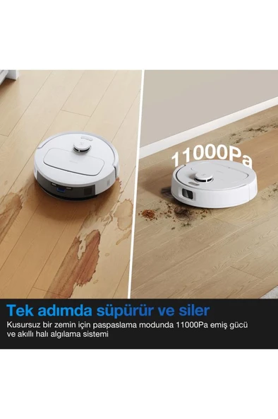 Ecovacs Deebot N20E Akıllı Robot Süpürge Beyaz