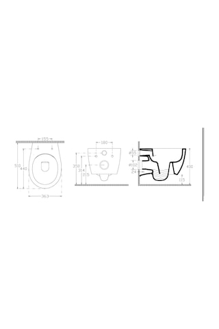 İsvea Cleanwash Entegre Musluklu Asma Klozet + Yavaş Kapak