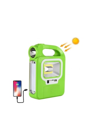 Hb-6399b Solar Tamirci Balıkçı Çalışma Lambası Uzatma Ampul Dahil Powerbank Özellikli Çok Renkli