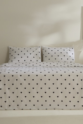 Karacahome Sarah Anderson Amour Çift Kişilik Nevresim Takımı Siyah