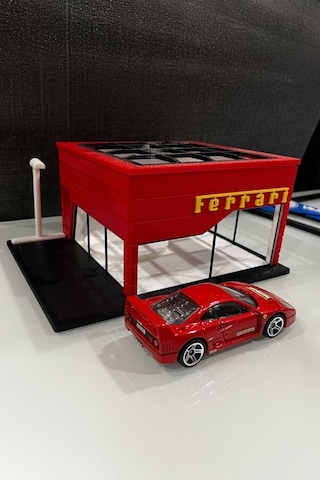 Ferrari Showroom Tasarımlı Dekoratif Diorama 1:64