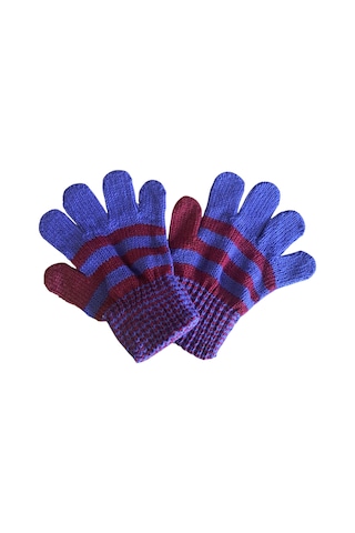 Eleven Markets Çocuk Eldiveni Bordo Mavi Bebe Eldiven 1-4 Yaş Bordo