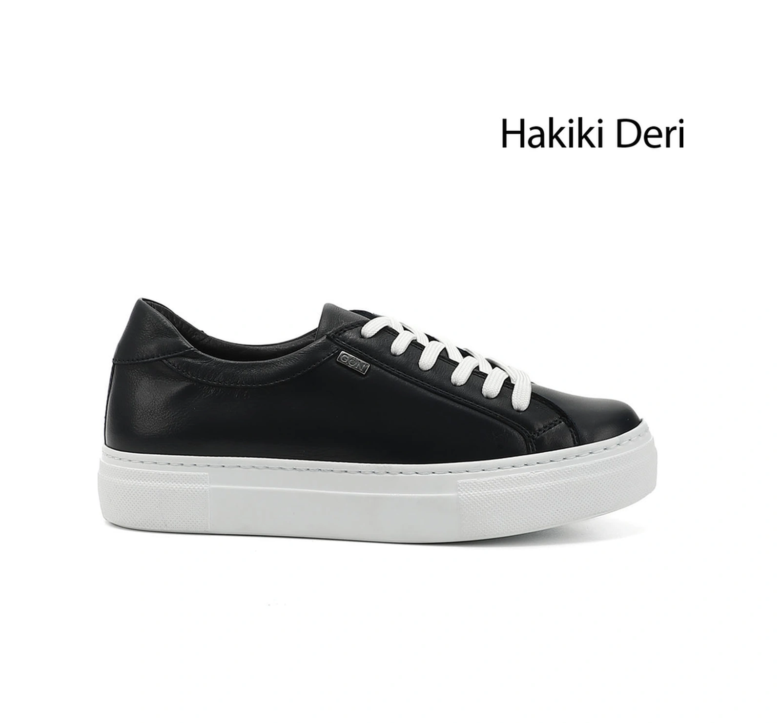 Gönderi(R) Gönderi R Kadın Lacivert Antik Bağcıklı Dolgu Taban Hakiki Deri Sneaker Gdza13424240 Lacivert
