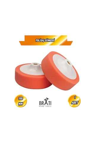 Pasta Polisaj Süngeri M-14 Bağlantılı Oto Araba Parlatma Pedi Sünger Araba Parlatıcı 150mm