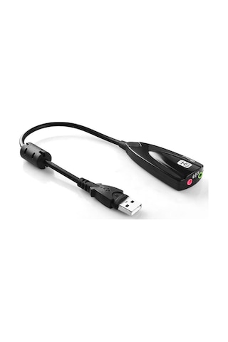 7.1 USB 12 Kanal 64 Bit 5Hv2 Destekli Kablolu Audio Çevirici Harici Ses Kartı