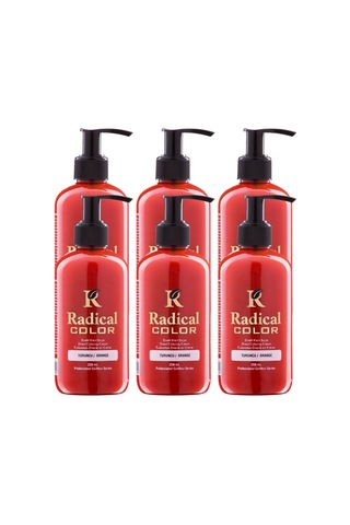Radical Color New 25/orange Amonyaksız Su Bazlı Saç Boyası 250 Ml 6 Adet Turuncu