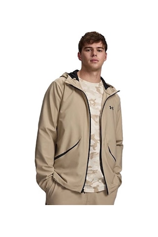 Under Armour Ua Unstoppable Woven Jacket Erkek Günlük Ceket 6014621-299 Bej Bej