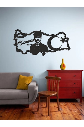 Atatürk İmzalı Türkiye Haritası Tablo