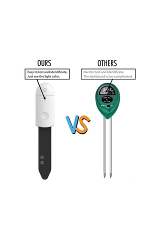 Ranyeek Bitki Toprak Nem Ölçer, Akıllı Bahçe Araçları, Anlık Nem Tespiti, Isıklı Gösterge Işımları, Pil Dahil Değil