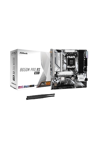 Asrock B650m Pro Rs Wıfı 7200mhz Ddr5 Soket Am5 M.2 Usb 3.2 Hdmı Matx Anakart
