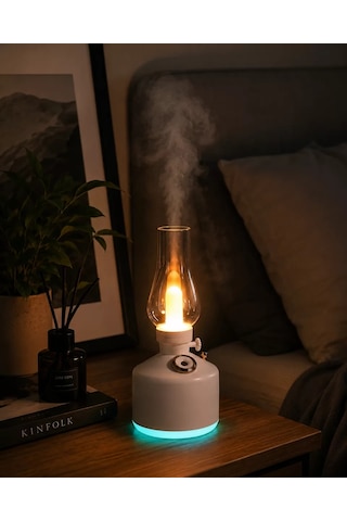 Northcity Vintage Aroma Difüzörü: Nano Mist Led Işıklı Taşınabilir Nemlendirici Ve Aromaterapi Cihazı