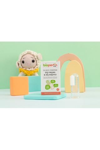 Biopedia Silikon Parmak Diş Fırçası & Diş Kaşıyıcı Beyaz