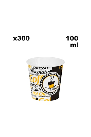 4 Oz Espresso Kahve Karton Bardak 100 Ml - 300 Adet