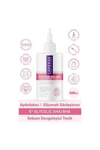 Aydınlatıcı Ve Gözenek Sıkılaştırıcı 5% Glycolic Aha/bha Cadı Fındığı Tonik 200 Ml