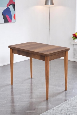 Damla Hilal Mdf Mutfak Masa Sandalye Takımı 60x100cm Ceviz