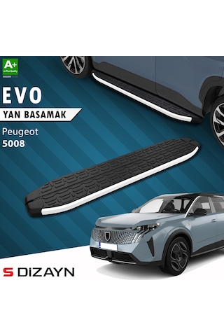 S-dizayn Peugeot 5008 3 Elektrikli Evo Aluminyum Yan Basamak 203 Cm 2024 Üzeri A+ Kalite