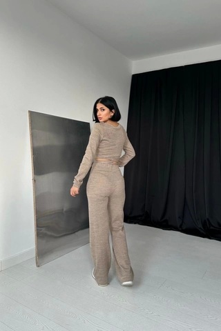 Defymoda Bej Triko Takım Bej