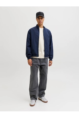 Jack & Jones Jack&jones Jjecharge Stand Collar Erkek Bomber Ceket 12288895 Lacivert
