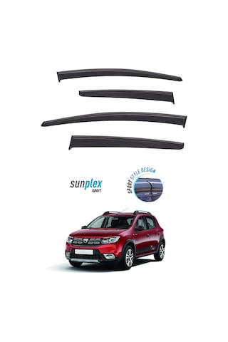 Dacia Sandero Stepway Sunplex Marka Cam Rüzgarlığı Mugen 4'Lü