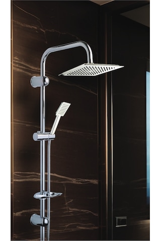 Modamix Dubai Flat Tepe Duş Seti Krom