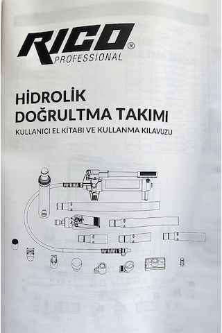 Rico Hidrolik Doğrultma Takımı 10 Ton Saatli 16 Parça 013-rc6036