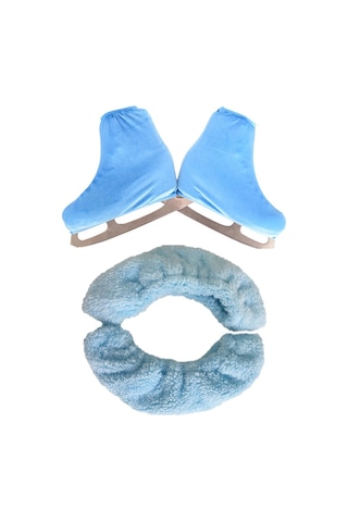 Suntek Buz Pateni Bıçak Kapakları Artistik Patinaj Bot L Mavi