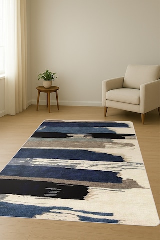 Modern Desenli Dijital Baskı Kaymaz Taban Halı H0942 Renkli