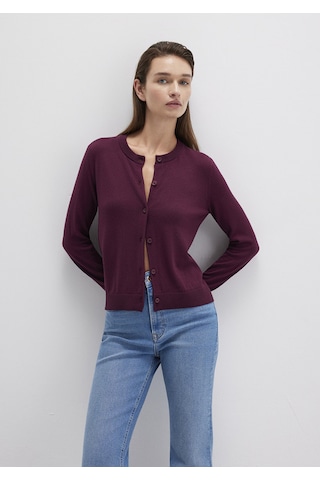 Mavi - Düğmeli Bordo Hırka 1710713-87830 Bordo