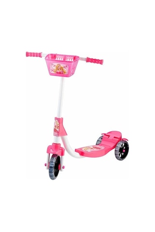Beren Oyuncak Barbie Sepetli Şeffaf Silikon 3 Tekerlekli Scooter