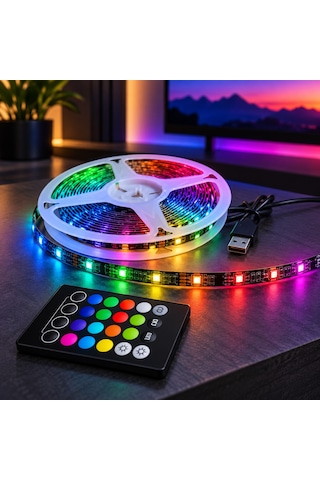 Orbus Rgb+beyaz Şerit Led 5 Metre