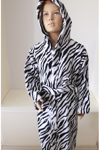 Çocuk Bornozu Genç Bornozu Baskılı Bukle Kapşonlu Bornoz