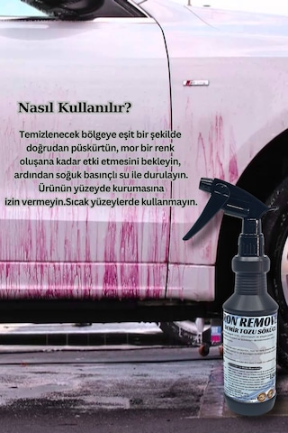 Demir Tozu Temizleyici Araç Jant Ve Kaporta Demir Tozu Sökücü