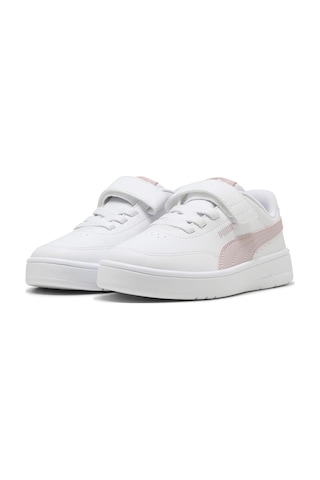 Puma Court Classic Clean Ac+ P Beyaz Kız Çocuk Sneaker 000000000102714994 Beyaz-pembe