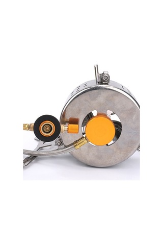 Ebitda 9000w Yüksek Güç Kamp Ocağı, Taşınabilir 3 Çekirdekli, Çelik Kafes, Rüzgar Geçirmez, Gümüş Renk, Kamp Ve Dış Mekan Pişirme İçin Gümüş