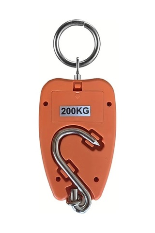 Xuweiwei Taşınabilir Dijital Asma Tartı Turuncu Plastik Malzeme Pil İle Çalışır Ev Ve Dış Mekan Kullanımı Turuncu