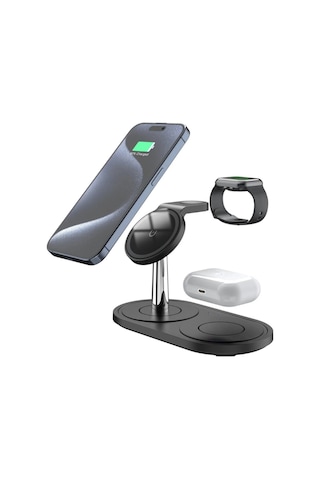 Lobo 15w 3in1 Mıknatıslı Wireless Sarj Standı
