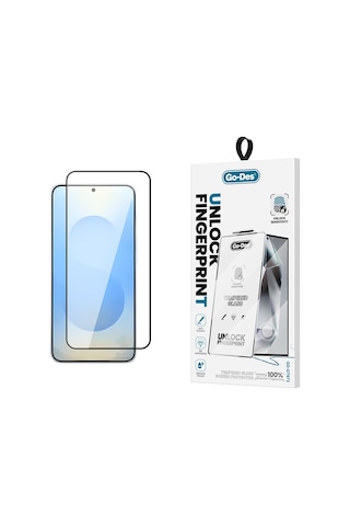 Galaxy Uyumlu  S25 Plus Hd Cam Ekran Koruyucu Go Des Gd-001 Parmak İzi Bırakmayan 9h Temperli Siyah