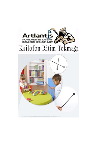 Ksilofon Tokmağı 1 Çift Kırmızı 1 Paket Ritim Çubuğu Plastik