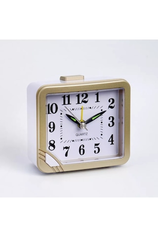 Simalend Pilli Masa Saati Uyanık Çalar Saat. 220353102 Bej