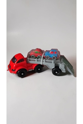 Transport Mini Arabalı Kamyon Boyut:30cm Mini Arabalar:7cm