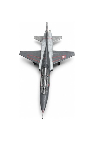 Montajlı + Boyalı F-5b Maket Ucak Gri-siyah