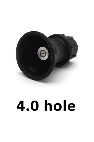 Symbee 40 Derece Basınçlı Yıkama Memesi, Paslanmaz Çelik Ve Kauçuk Koruyuculu, 4.0 Delikli Araç Temizleme Ucu