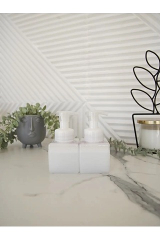 Aromaflow Banyo Ve Mutfak İçin Sıvı Sabun Köpük Dağıtıcı, 2'li Set 132422582 Beyaz