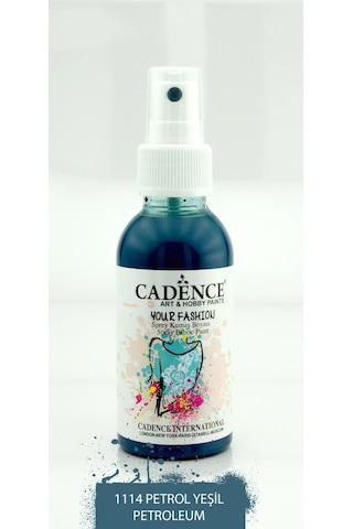 Cadence Your Fashion Sprey Kumaş Boyası 100Ml - 1114 Petrol Yeşil
