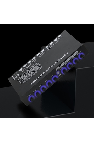 Novahub Profesyonel 5 Bant Araba Ses Eşitleyici, Parametrik Eq, Çok Fonksiyonlu Geçiş Amplifikatörü