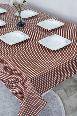 Sufre Sıvı Geçirmez Masa Örtüsü Sofra Bezi Sofra Örtüsü Piknik Örtüsü Kahverengi