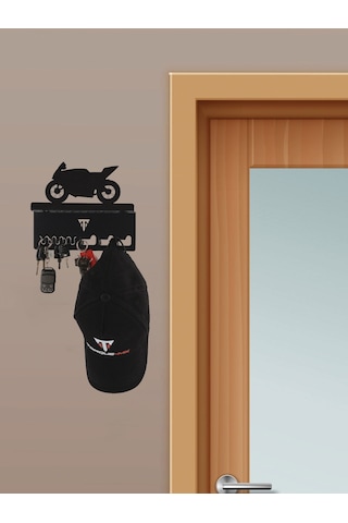 Torque-MX Metal Dekoratif Anahtar Askısı EA11 Siyah