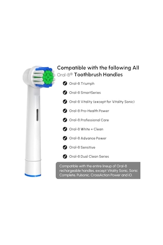 Oral-b Braun İle Uyumlu Yedek Diş Fırçası Kafaları, 4 Adet Profesyonel Elektrikli Diş Fırçası Kafaları Fırça