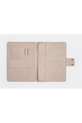 Necati Çanta Apple Uyumlu MacBook Air Pro 13-14 Inç Organizer Evrak & Laptop & Tablet Çantası - Bej Bej