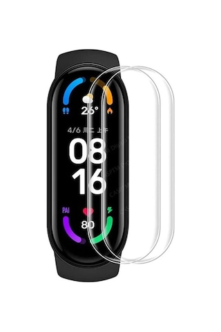 Ilkeshop Newface Xiaomi Mi Band 5 Polymer Nano Ekran Koruyucu - Şeffaf